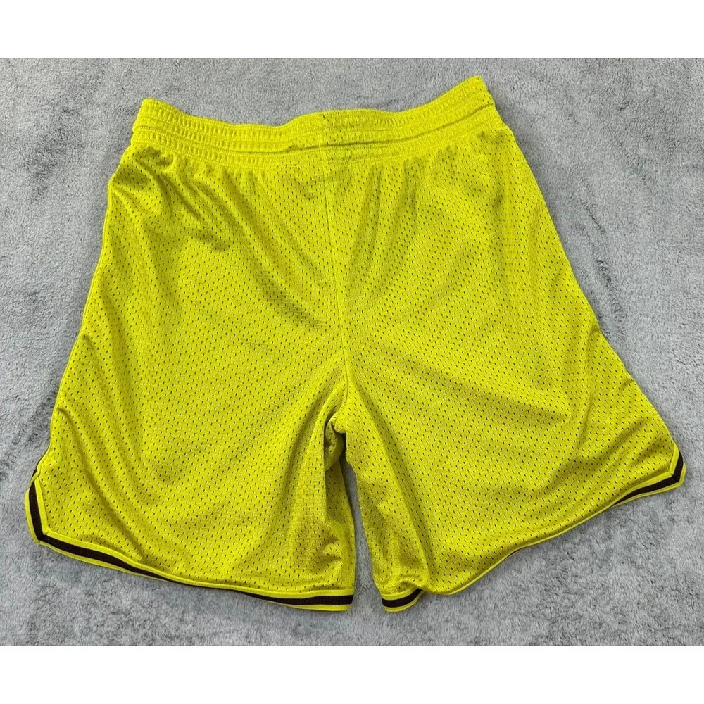 Nike Shorts Men’s XS | Y2K  Retro Dri-FIT Yellow Mesh Athletic Training Running